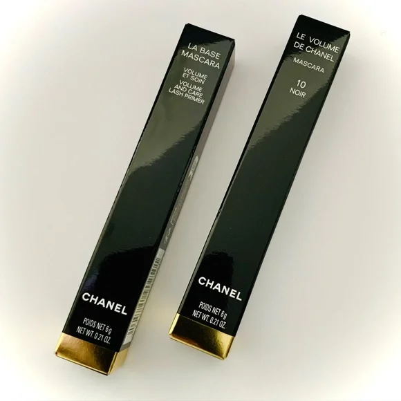 🆕 Bundle Chanel Le Volume Mascara Black Noir and La Base Lash Primer Set New - Picture 1 of 5